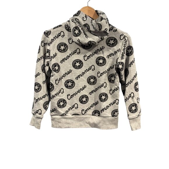 Set Of 2 Converse Chevron Star Hoodies Red & Gray M 10-12 - Picture 6 of 8